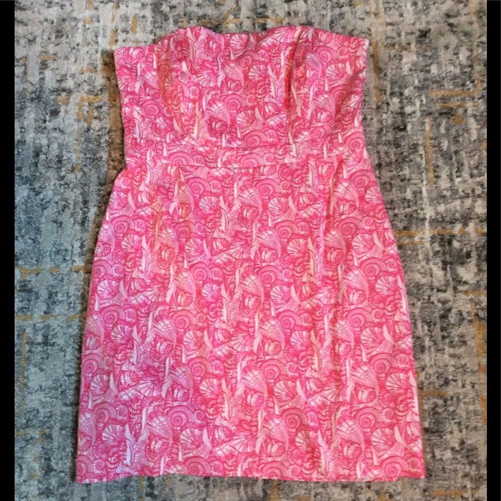 VINEYARD VINES SHELLS ALLOVER PRINT DRESS! SZ 14